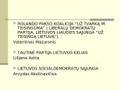 Lietuvos Respublikos Seimo rinkimai 2004 metų spalio 10 dieną. Pirmas rinkimų turas 4 puslapis