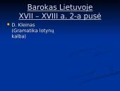 Literatūros epochos ir pagrindiniai jų atstovai 11 puslapis