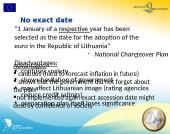 Lithuania's entry into the Eurozone 14 puslapis