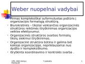 M. Weber idealaus biurokratinio valdymo teorija 15 puslapis