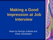 Making a Good Impression at Job Interview