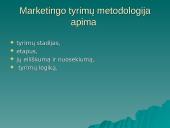 Marketingo tyrimų procesas 5 puslapis