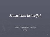 Mastrichto kriterijai