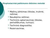 Mašinų patikimumo didinimo metodai 19 puslapis