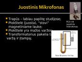 Mikrofonų tipai. Fizinės ir elektrinės savybės 11 puslapis