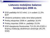 Mokėjimo balanso tendencijos Lietuvoje 2006 metais 16 puslapis