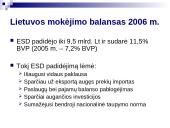 Mokėjimo balanso tendencijos Lietuvoje 2006 metais 4 puslapis
