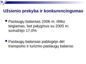 Mokėjimo balanso tendencijos Lietuvoje 2006 metais 9 puslapis
