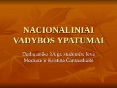 Nacionaliniai vadybos ypatumai