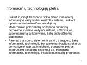 Naujausios Lietuvos transporto veiklos strateginės kryptys 11 puslapis