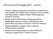 Naujausios Lietuvos transporto veiklos strateginės kryptys 12 puslapis