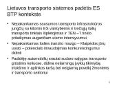 Naujausios Lietuvos transporto veiklos strateginės kryptys 3 puslapis