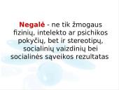 Negalės psichosociologija 4 puslapis