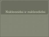 Nukleozidai ir nukleotidai
