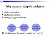 Organizacijos paskirtis ir strategija 12 puslapis