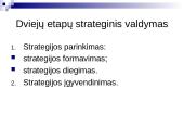 Organizacijos paskirtis ir strategija 13 puslapis