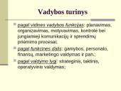 Organizacijos, vadovai, vadovavimas 6 puslapis