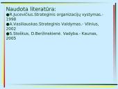 Organizacijų vystymas ir strateginis valdymas 9 puslapis