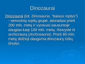Paleontologija. Dinozaurų atsiradimas 7 puslapis