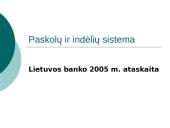 Paskolų ir indėlių sistema