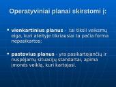 Planų rūšys: ilgalaikiai, vidutinės trukmės, operatyviniai 16 puslapis