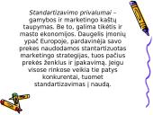 Prekės strategijos užsienio rinkose samprata. Prekės užsienio rinkoms parinkimas 13 puslapis