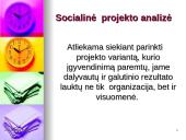 Projekto inicijavimas. Projekto idėjos analizė 15 puslapis