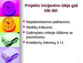 Projekto inicijavimas. Projekto idėjos analizė 3 puslapis