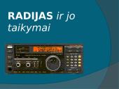 Radijas ir jo taikymai
