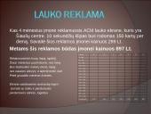 Reklamos išlaidų planas 2011 metams: Šiaulių filialas "Sarma" 4 puslapis