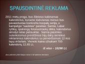 Reklamos išlaidų planas 2011 metams: Šiaulių filialas "Sarma" 6 puslapis