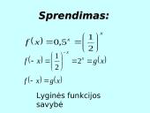 Rodiklinės funkcijos savybių taikymas uždavinių sprendime 7 puslapis