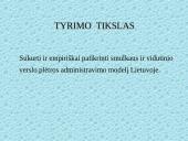 Smulkaus ir vidutinio verslo administravimo plėtros strategija Lietuvoje 3 puslapis
