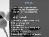 Strategija. Organizacijos misijos ir tikslų nustatymas 8 puslapis