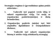 Strateginio planavimo esmė  5 puslapis