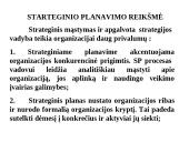 Strateginio planavimo esmė  7 puslapis