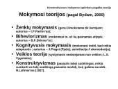 Šiuolaikinė mokymosi paradigma ir mokslinis jos pažinimas 20 puslapis