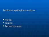 Tarptautinės prekybos reguliavimo priemonės ir jų efektyvumas 6 puslapis