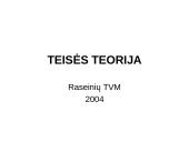 Teisės teorijos sąvoka