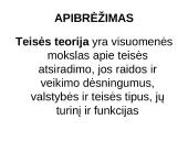 Teisės teorijos sąvoka 2 puslapis