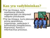 Vadybos mokslas, valdymas 20 puslapis