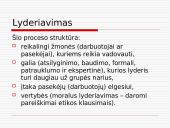 Vadovavimas bei lyderystė 12 puslapis