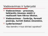 Vadovavimas bei lyderystė 7 puslapis