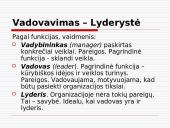 Vadovavimas bei lyderystė 8 puslapis