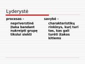 Vadovavimas bei lyderystė 9 puslapis