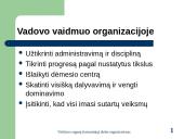 Valdymo organų (tarnautojų) darbo organizavimas 6 puslapis