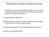 Valstybės iždas ir valstybės rezervas 20 puslapis
