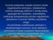 Valstybinis turizmo veiklos reguliavimas 3 puslapis