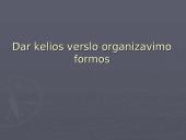 Verslo organizavimo formos rinkos sąlygomis 9 puslapis