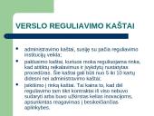 Verslo reguliavimas ir jo pasekmės 10 puslapis